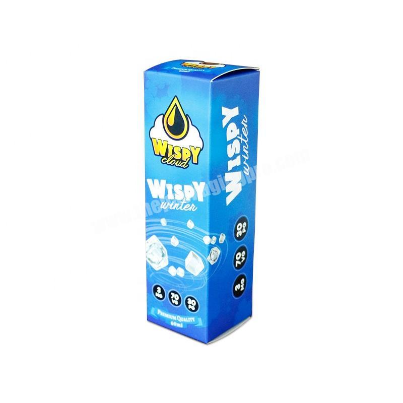 Blue winter ice block shape product packaging paper box