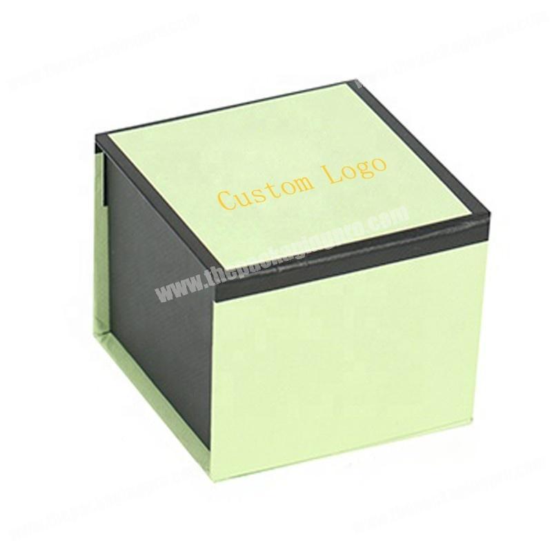 Book shape magnetic closure carddboard paper luxury candle custom gift box snapback hat box packaging