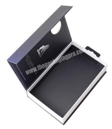 book shaped custom logo china electronic product packaging box mobile phones gift paper box
