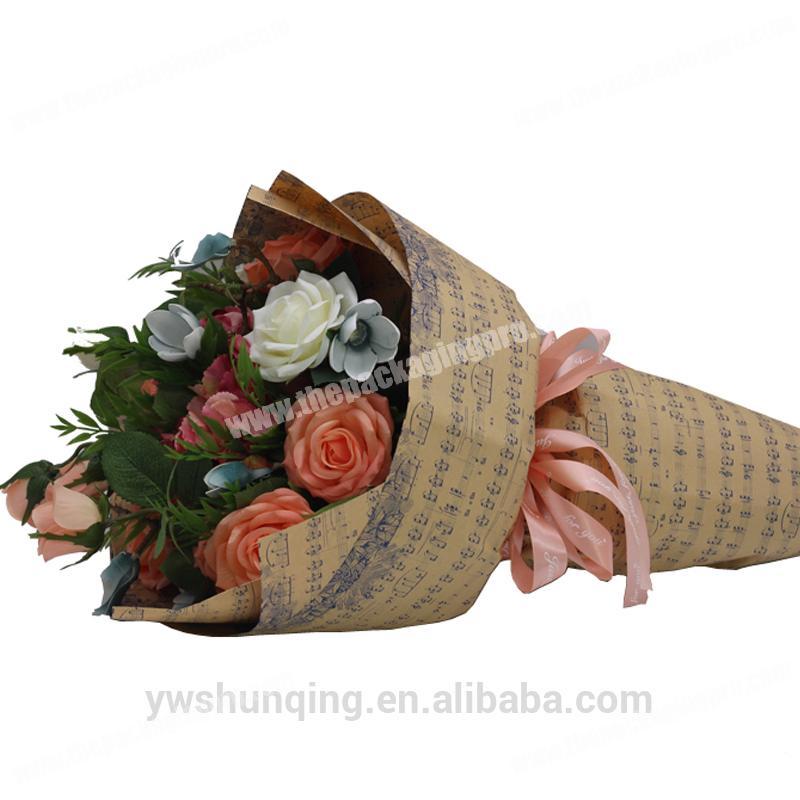 Wholesale Flower wrapping paper bouquet bag flower paper florist floral  materials can be designed From m.