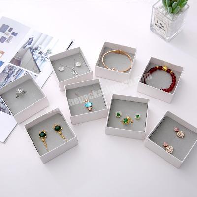 Bowknot Jewelry Box Jewelry Packaging Box Ring Earring Pendant Necklace Bracelet Storage Paper Box Custom