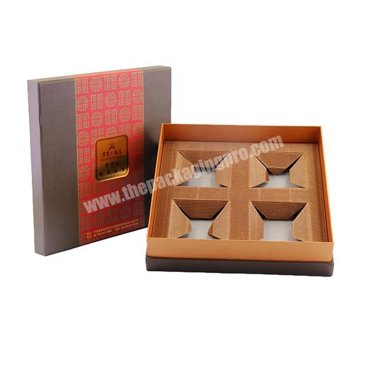 Box Custom Printing Luxurious Packing Box With Insert For Mooncake