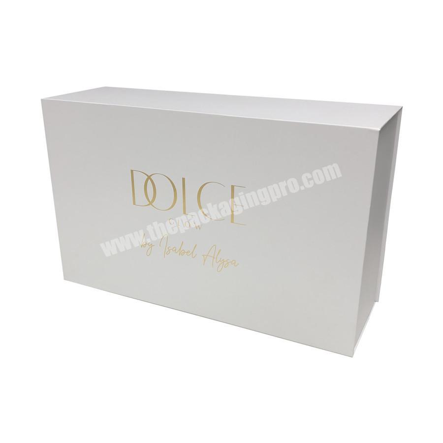 Box magnetic book shaped cosmetic gift box packaging