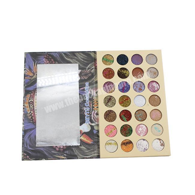 Box manufacturer cardboard eyeshadow box packaging with custom design