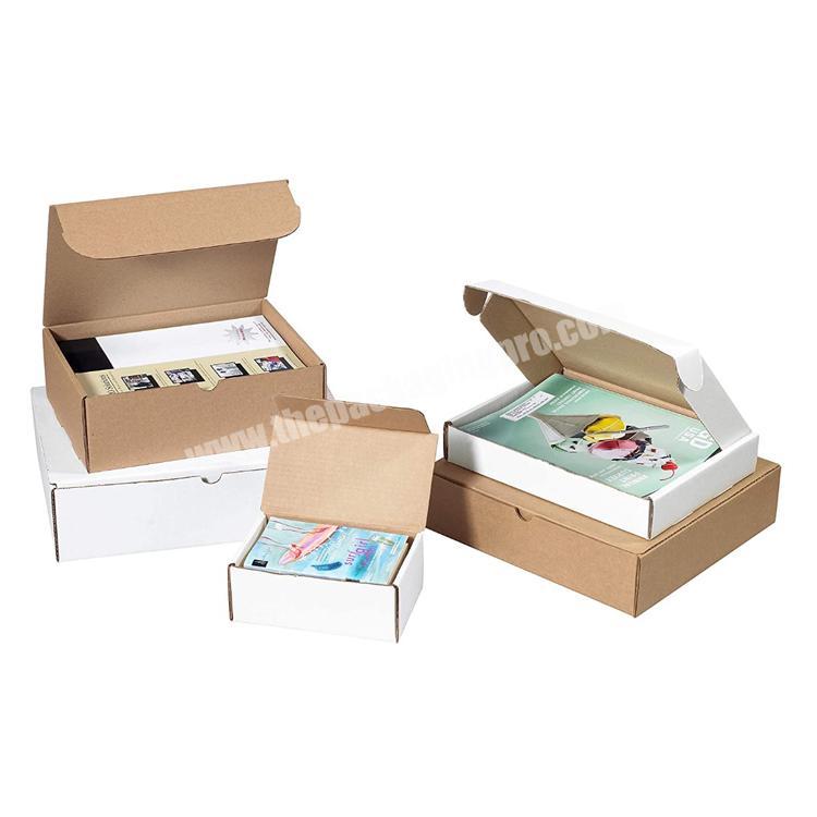 Boxes Fast Deluxe Literature Cardboard Mailers Corrugated Die-Cut Shipping Boxes Large Brown Kraft Mailing Boxes