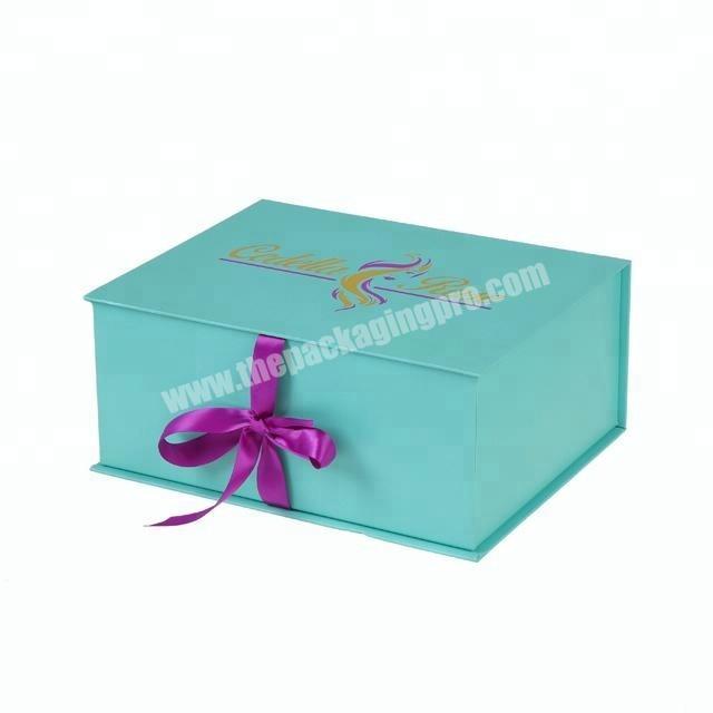 braiding wig packaging solid silk lined hair boxes