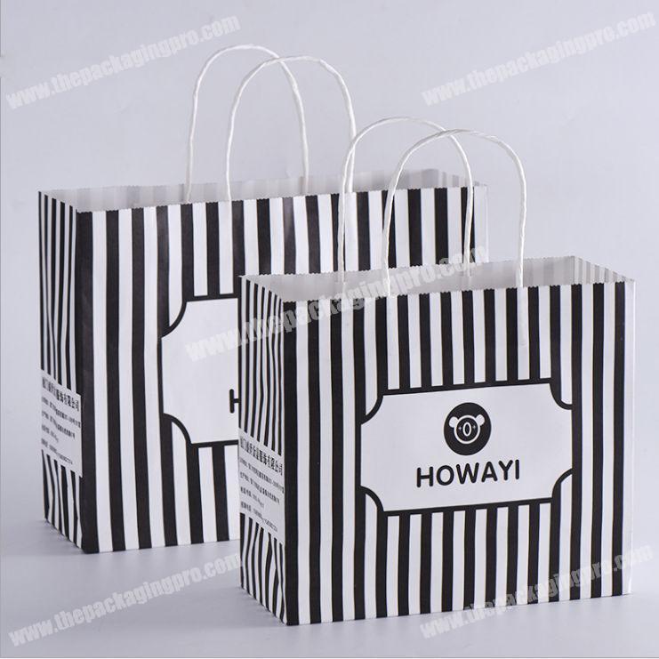 bread package customized printed logo kraft paper bag in high quality
