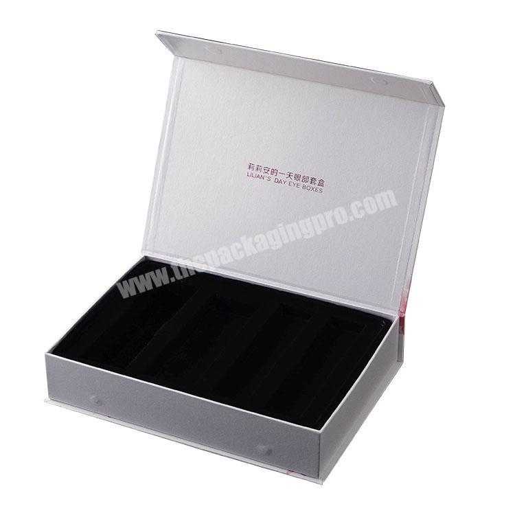 Bridesmaid Foldable Luxury Closure Black Cardboard Book Shape Folding Packing White Paperboard Paper Type Magnetic Gift Box