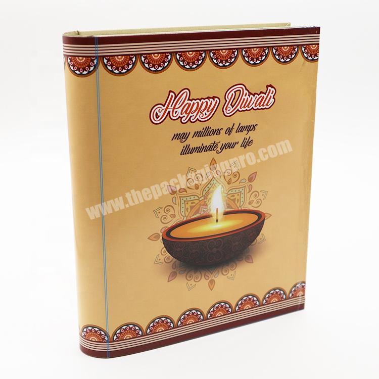Brothersbox Luxury Book Shaped Cardboard Happy Diwali Gift Boxes