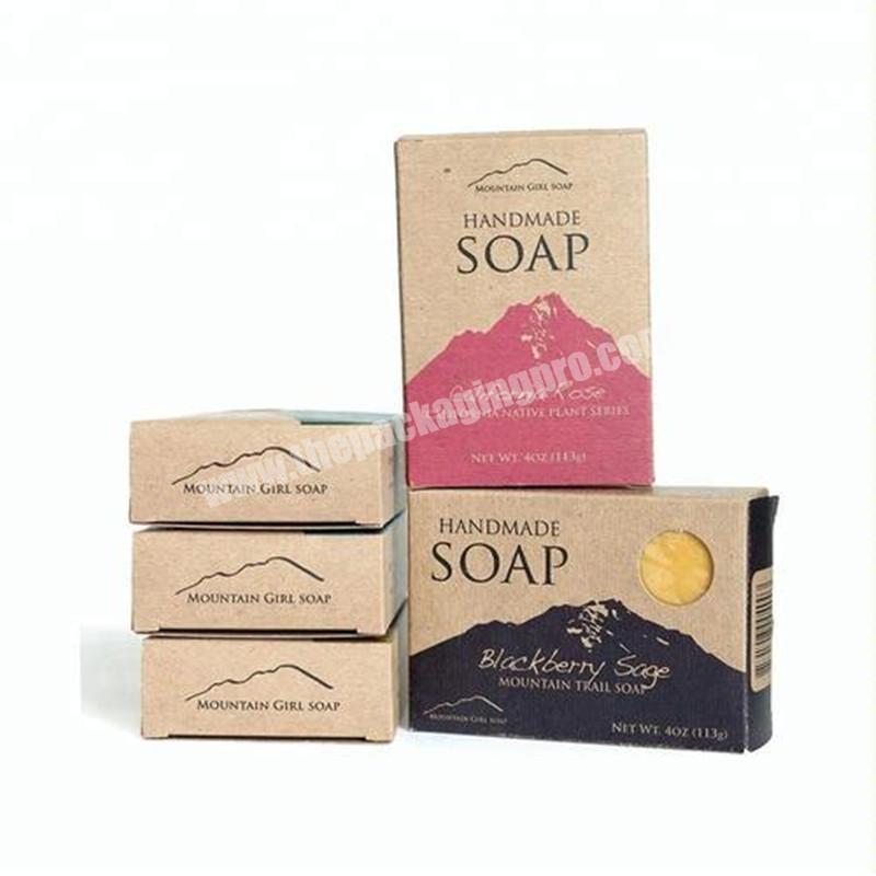 brown craft Paper card soap box