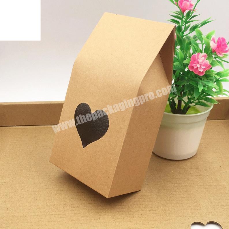 Brown Kraft Paper Bag  With Clear Window,Printed Krafted Paper Shopping Packaging Bags