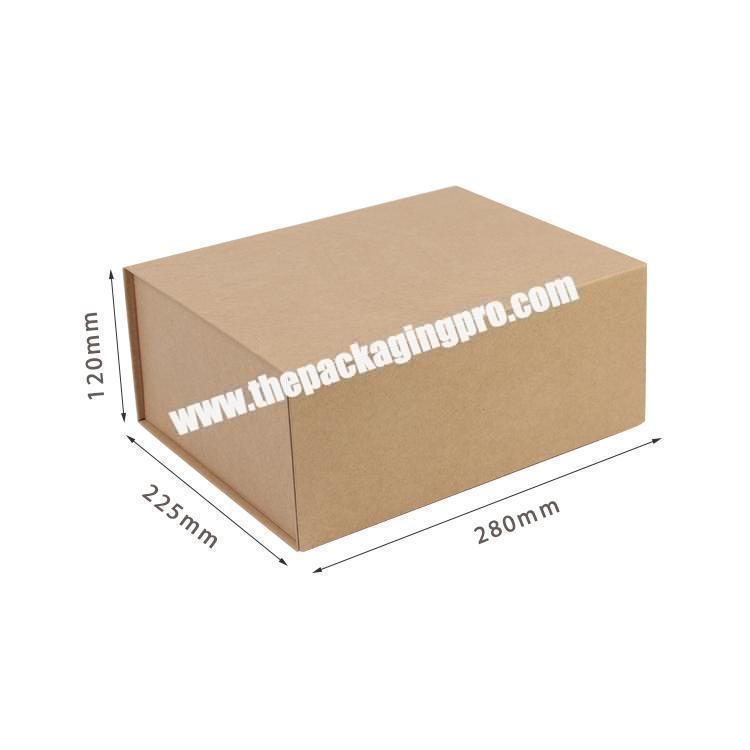 brown paper clothing packaging folding shipping box