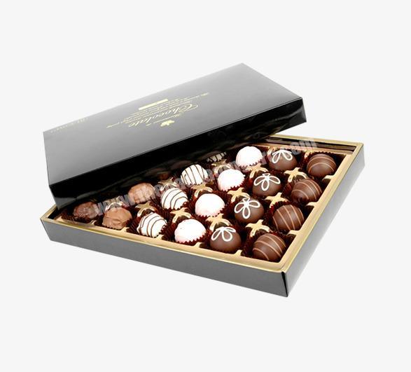 Bulk wholesale luxury custom logo cardboard chocolate gift box packaging