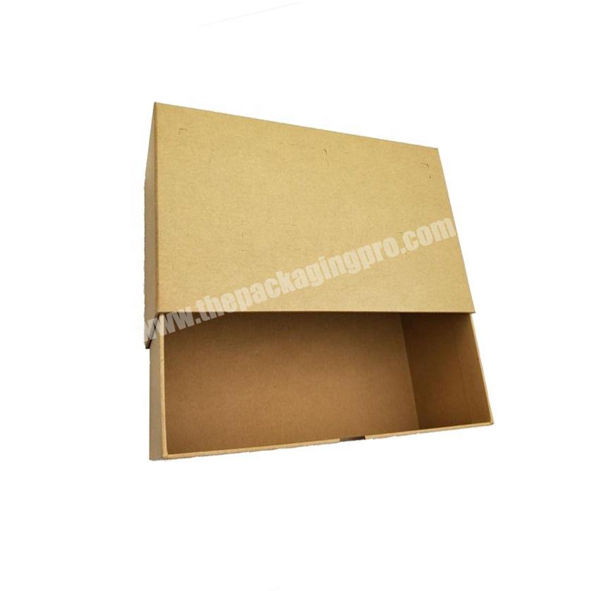 Buy cardboard storage brown kraft paper gift sliding drawer box