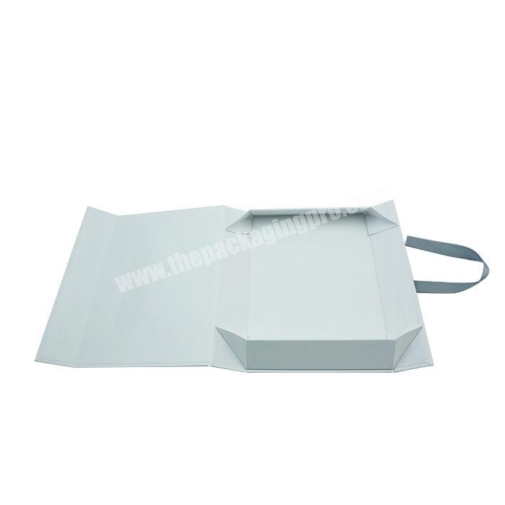 Caja De Carton Regalo White Custom Logo Luxury Brand Gift Box Packaging With Ribbon