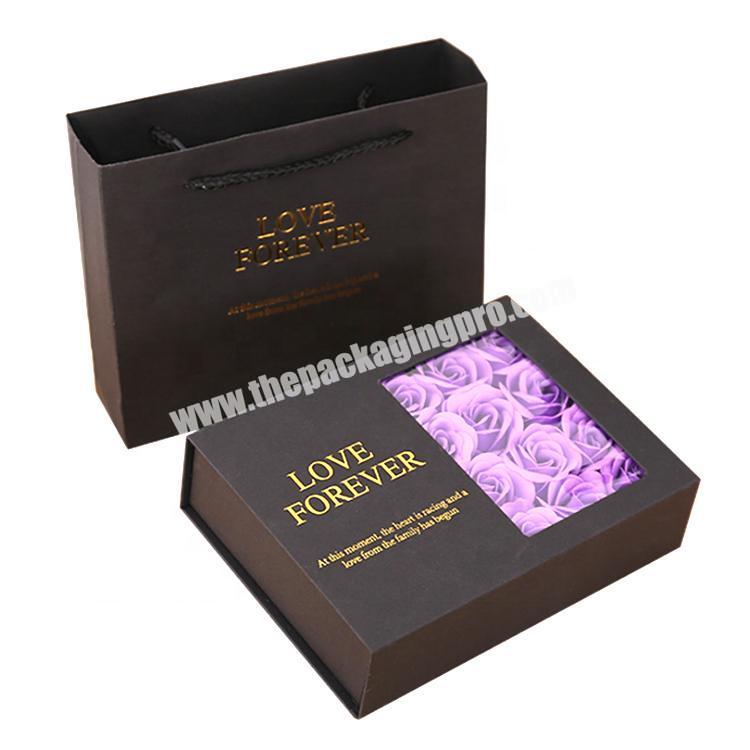 Cajas De Carton Para Flores Custom Empty Paper Luxury Lipstick Flower Gift Boxes Custom Logo Printed With PVC Window