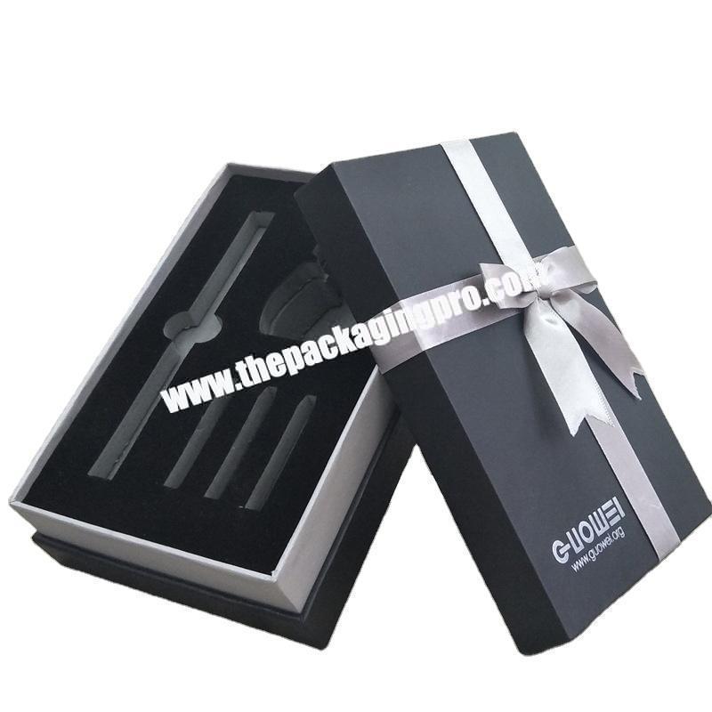 Candy Packaging Folding Folded Flat Retail Paperboard Wedding Magnetic Closure Hard Paper Gift Box Small Carton Black Boxes
