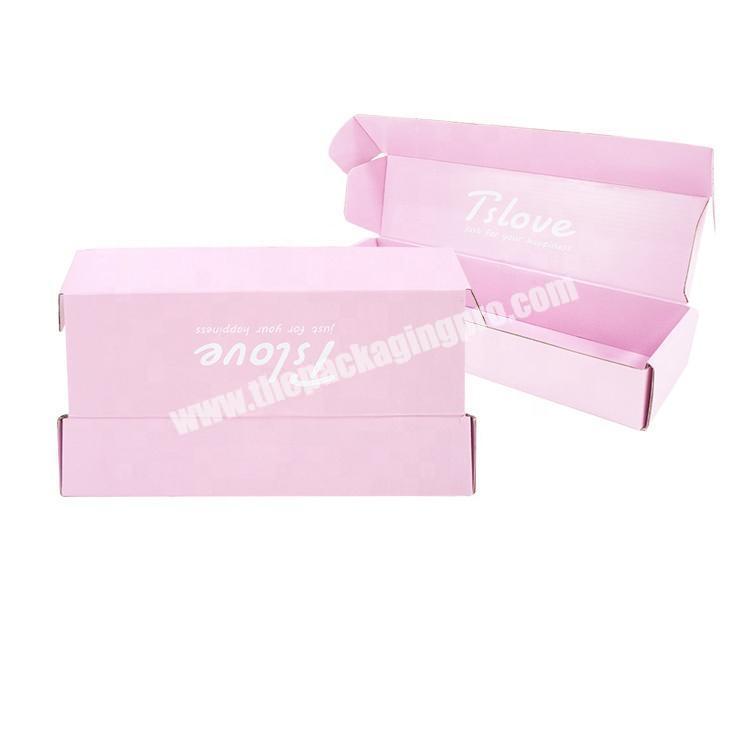 Cardboard Box Custom Logo Printed Pink Hair Packaging Boxes Flowers Umbrella Scarf Silk Packaging Box