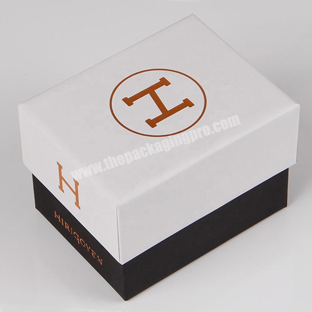 cardboard carton watch box premium hot stamping for cosmetic packaging