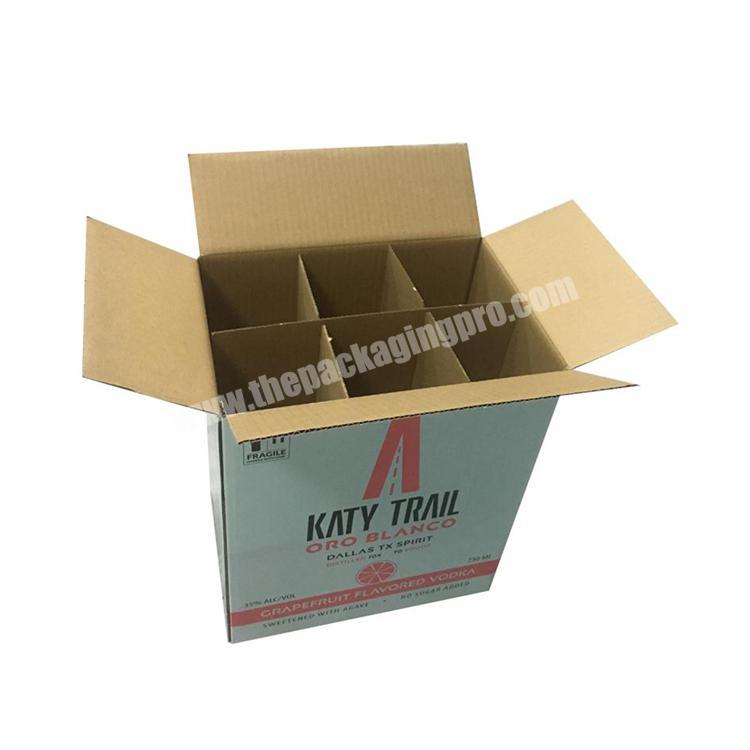 Cardboard custom wine box with foam insert