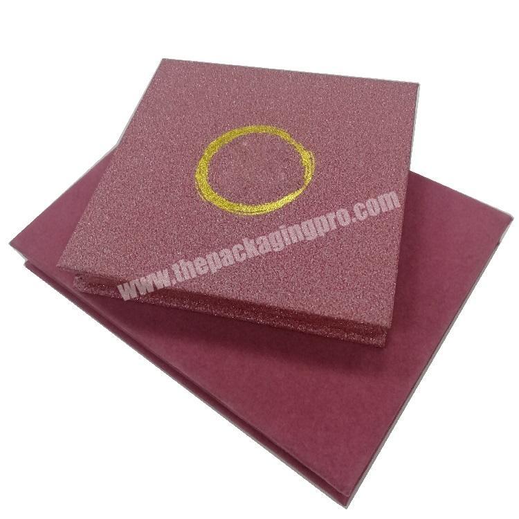 Cardboard customized print logo cosmetic paper eyeshadow palette packaging