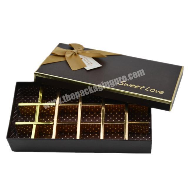 Cardboard drawer chocolate candy flat pack pastry packaging empty cookie boxes