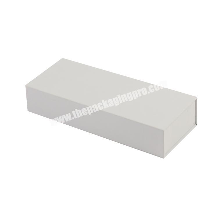 cardboard gift packaging white magnetic box with insert