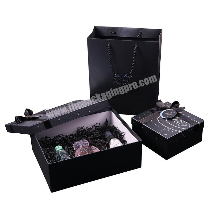 Cardboard Jewelry Boxes Square Sponge Velours Ribbon Bowknot jewelry boxes packaging Gifts Small Boxes For Gifts