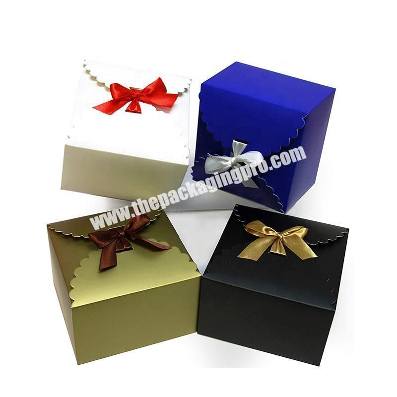 Cardboard Packaging Magnetic Closure Shoe Boxes High End Collapsable Flat Packed Magnetic Paper Gift Box