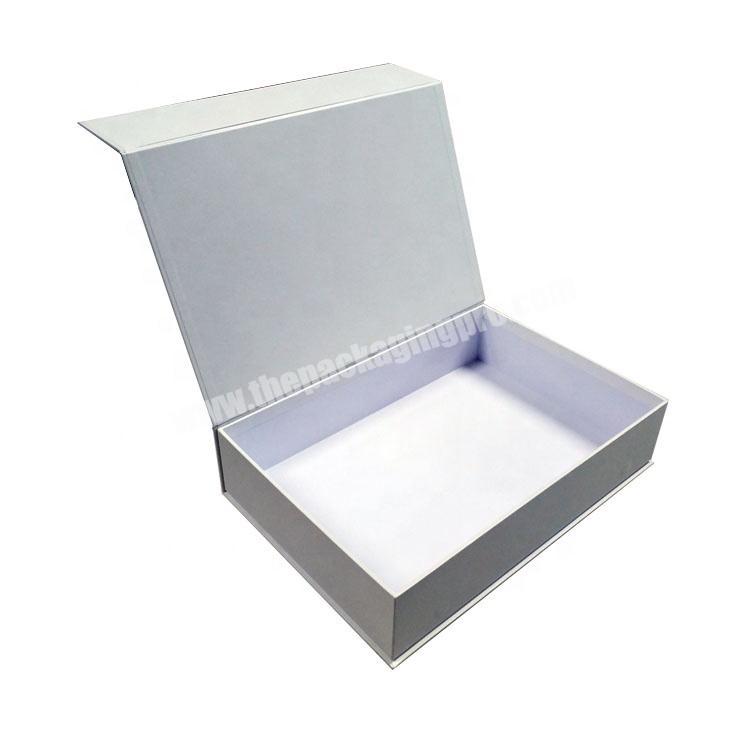 Cardboard Paper Packaging Clamshell Dress Cloth Cosmetic Gift Box With Magnetic Closure