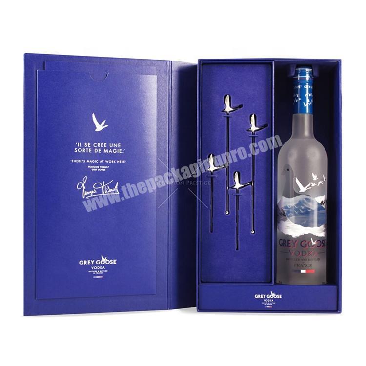 cardboard twisted gift wine box with lid cheap wholesale