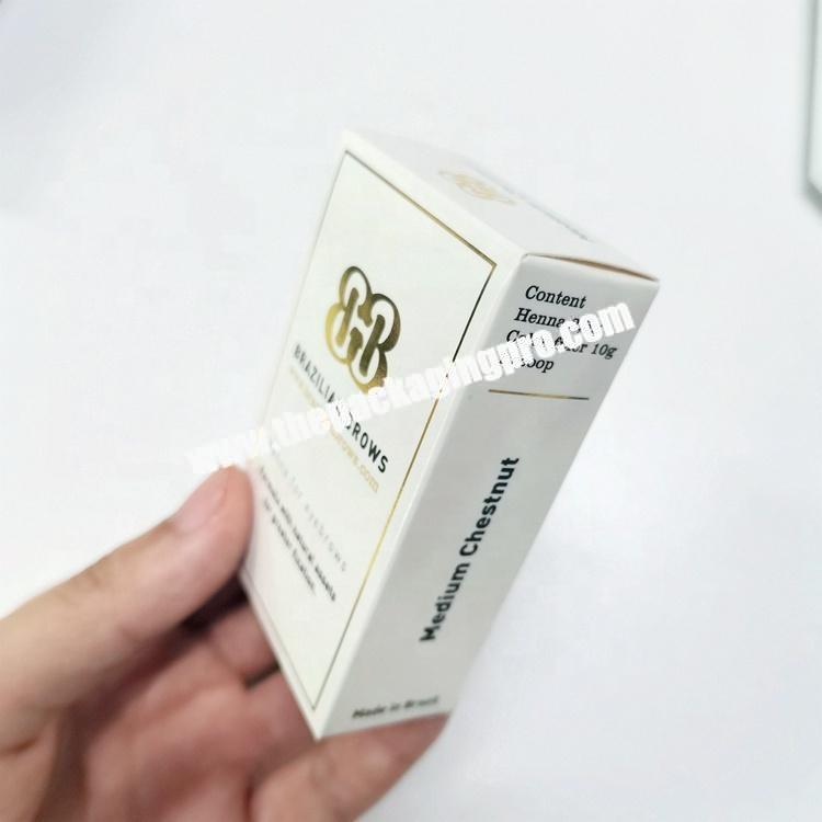 CarePack 2021 mini small size cardboard product paper gift custom eco friendly brandable packaging box for brows