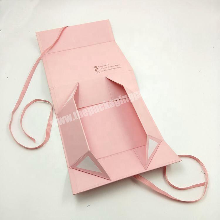 CarePack Custom Printed Foldable Folding Box Luxury Packing Paper Gift Boxes With Ribbon For Energy Bar Or Hair Extension