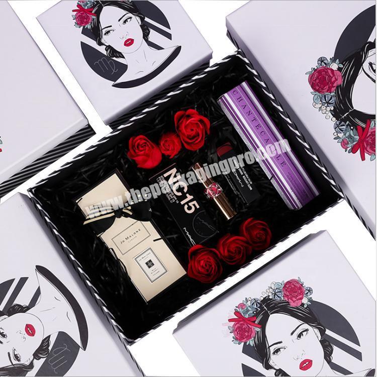 CarePack high quality beauty cosmetics cream makeup sets custom gift box packaging