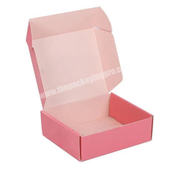 Carton cardboard paper pink wedding dress corrugated shipping mailer clothing box