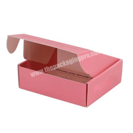 Carton corrugated clothing pink aircraft full color print cardboard paper mailing shipping box