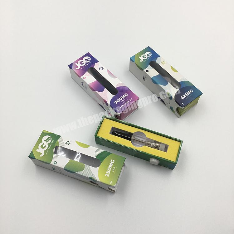 CBD oil custom vape pen box packaging with custom logo