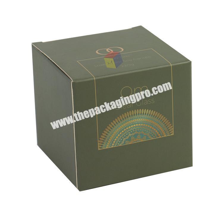 cheap art printing packaging candle boxes with logo