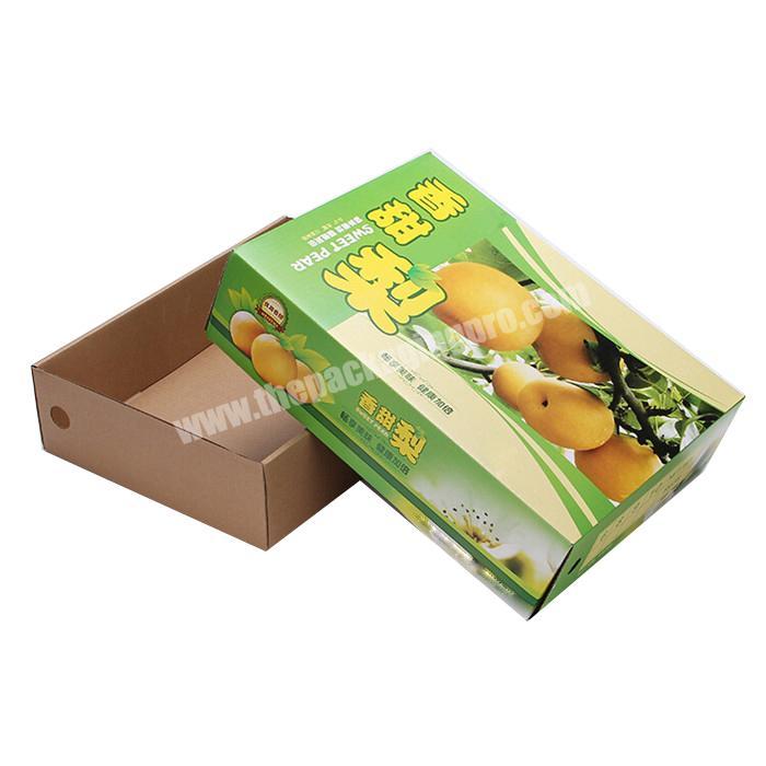 Cheap Corrugated Fruit Packaging Box For Pear With Custom Logo