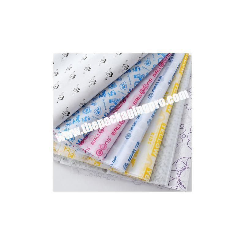 Cheap custom design printed wrapping paper tissue