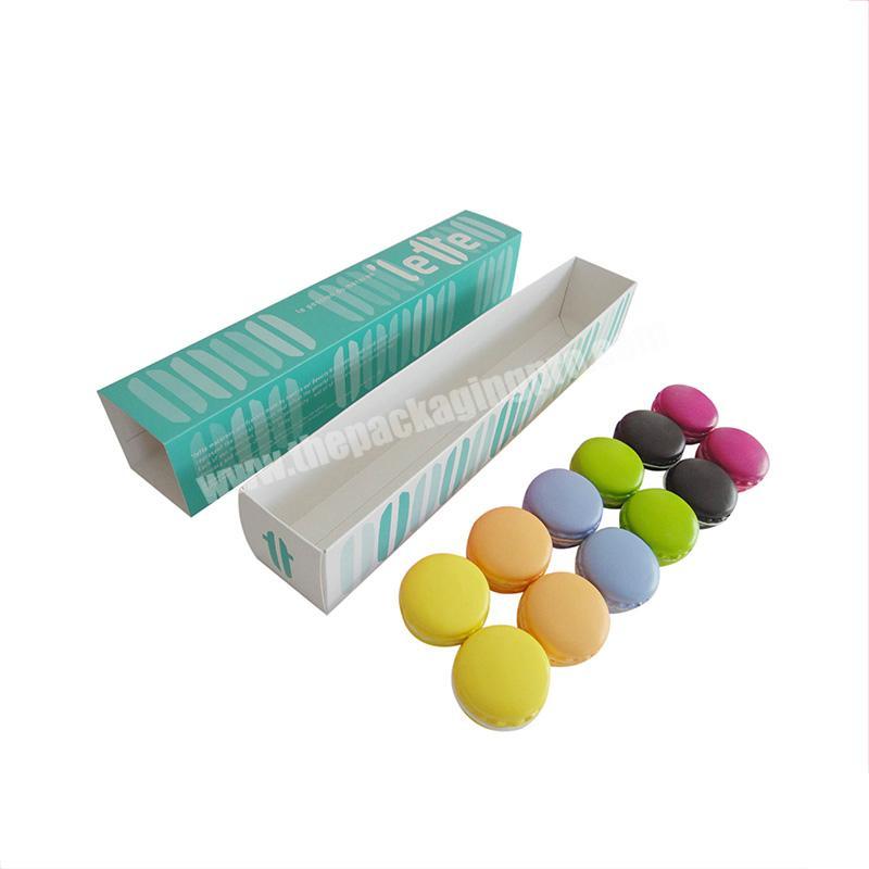 Cheap custom eco-friendly paper candy macaron gift box packaging chocolate box packaging