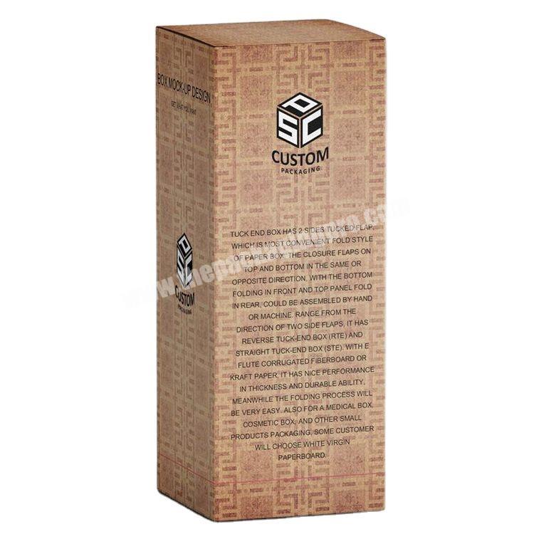 Cheap Custom Logo Makeup Kraft Paper Box For Cosmetic Storage