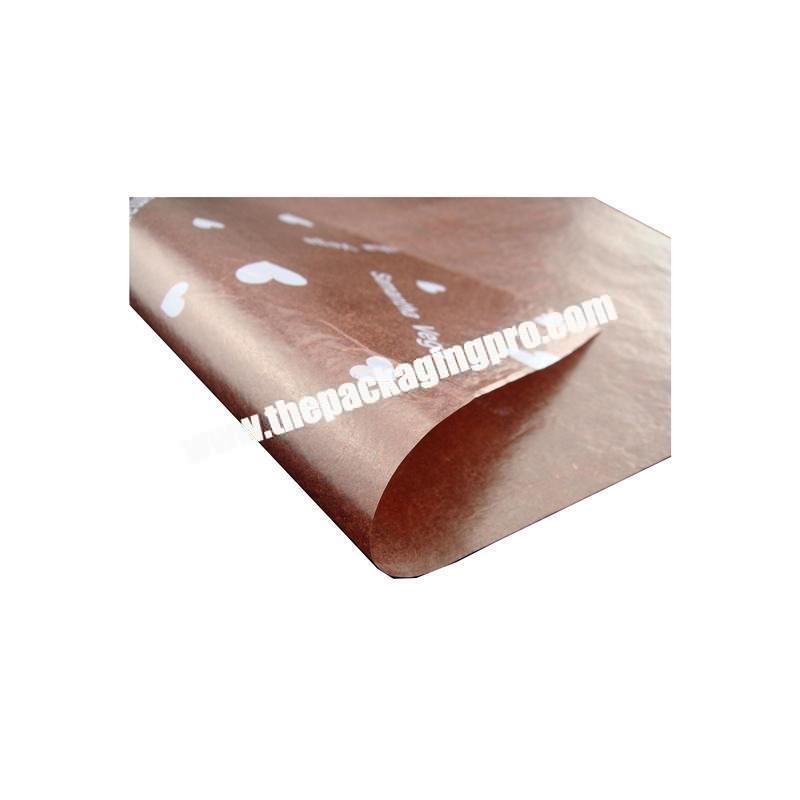 Cheap custom logo printed branded tissue paper