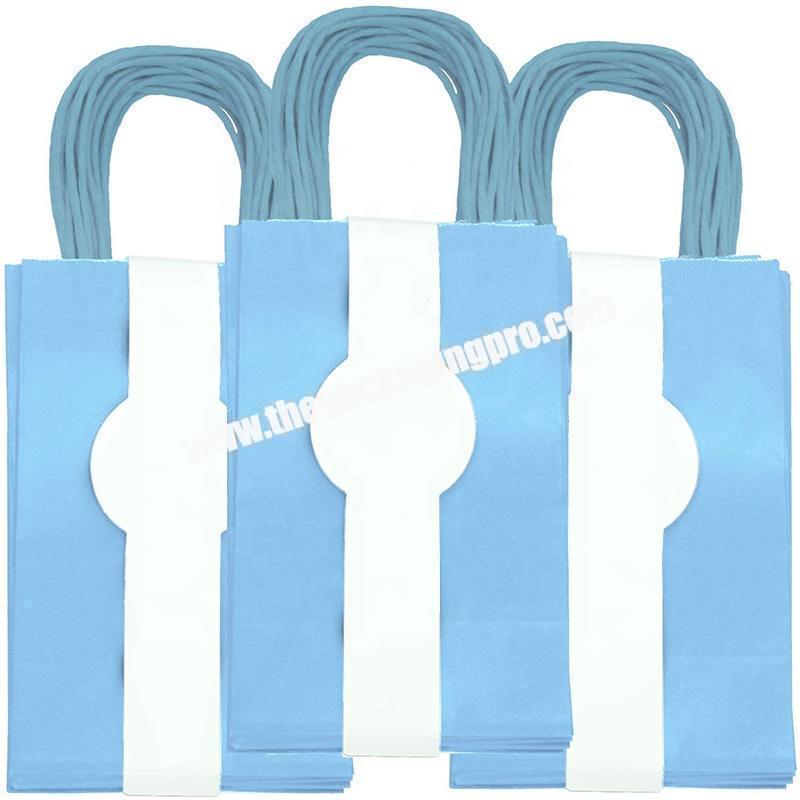 Cheap Custom Luxury Small Shopping Gift blue Card Paper Bag