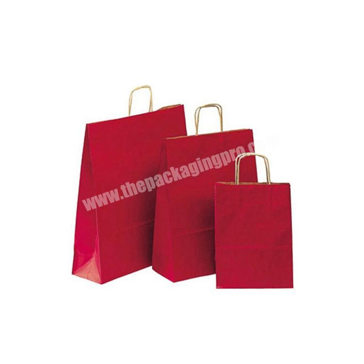 Cheap Custom Printed Luxury Retail paper bag flat handle