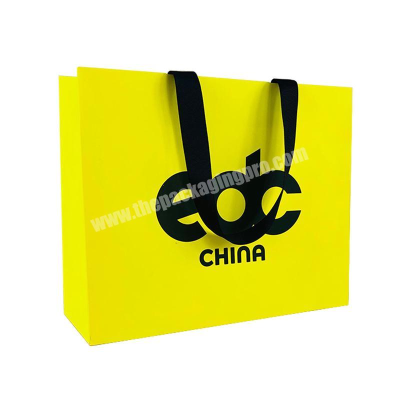 Cheap Custom Printed Luxury Retail Paper Shopping Bag Custom Your Own Logo , Low Cost Paper Bag, Color Paper Bag Supplier