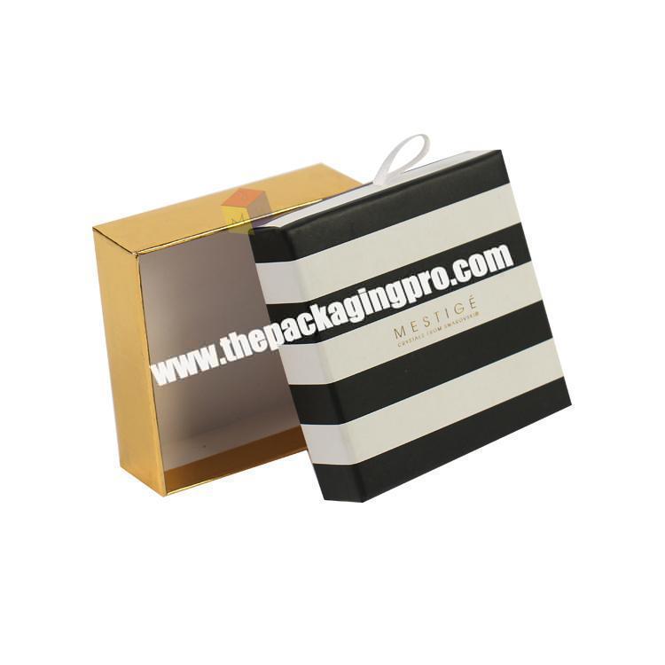 cheap custom printed stripe box packaging jewelry