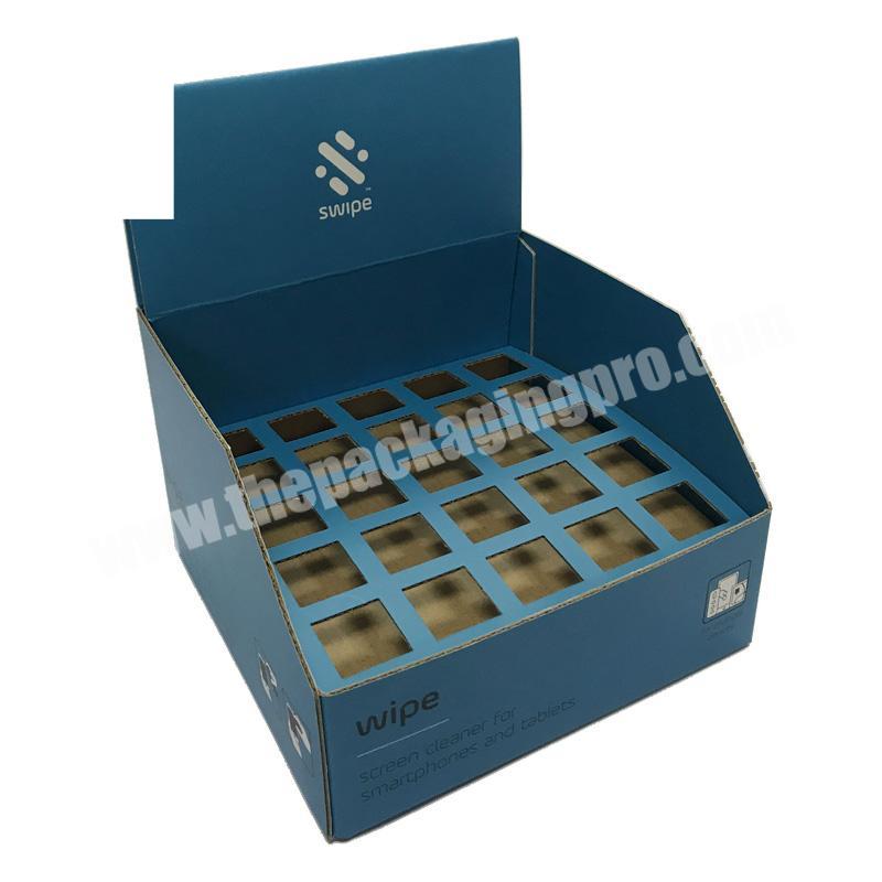 Cheap eco friendly mini folding ivory board corrugated paper display box