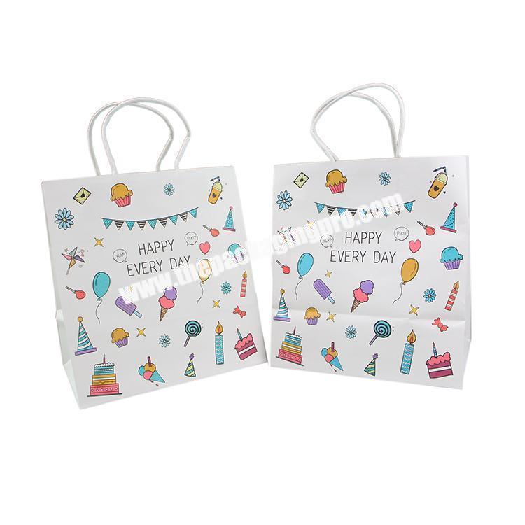 Cheap environmental custom craft logo kraft paper carry bag for gift packaging