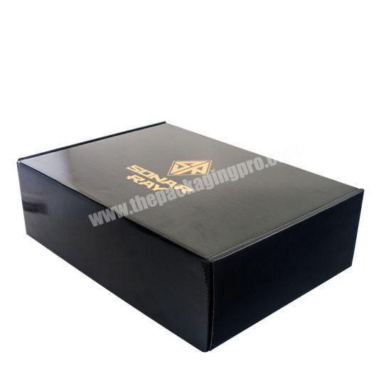 Cheap Factory Black Corrugated Gift Packaging Paper Box